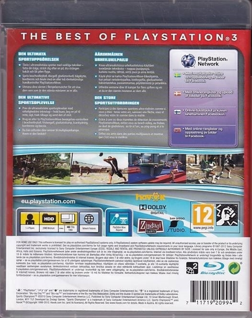 Sports Champions Essentials - PS3 (B Grade) (Genbrug)